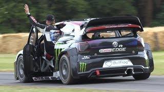 Petter Solberg FLATOUT up Goodwood Hillclimb - 600HP Volkswagen Polo R WRX Supercar