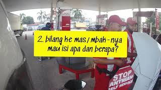 Cara Isi Bensin Sendiri di Pom SPBU Pertamina Self Service  MOTOVLOG BEKASI 