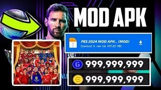 eFootball PES 2024 MOD APK v8.6.2 Gameplay  PES 2024 MOD MENU APK Unlimited GP & Coins