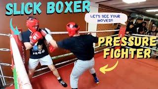 SLICK BOXER vs PRESSURE FIGHTER