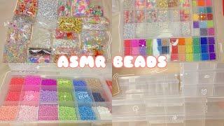 Organizing + restock my beads  asmr beads  shopee haul beads  Part 2