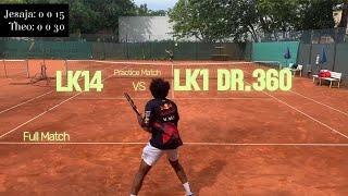 Tennis Lk 14 vs Lk 1 full Match