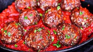 Juicy Baked Meatball Recipe -  How to Make Meatballs in the Oven