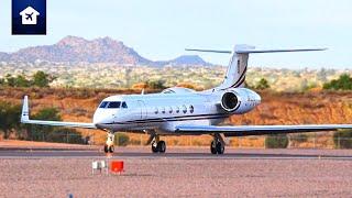 The Iconic Gulfstream V  Explosive Takeoff at SDL