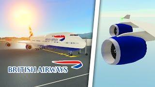 Roblox PTFS Full Flight ️  Boeing 747 Real Sounds   Greater Rockford  - Perth