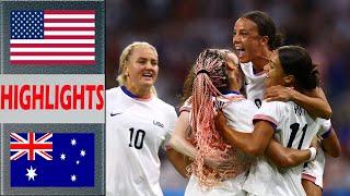 USA vs Australia Extended Highlights & All Goals  Pre-Match Womens Football Olympic Games 2024