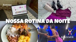 ROTINA DA NOITE  ARRUME-SE COMIGO ACADEMIA ASSISTIMOS A FORJA NO CINEMA SUSHI ‍️