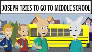 Joseph Tries To Board the Middle School Bus With Tom & Joey  Grounded Featuring Buster