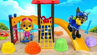 Spielzeug Kindergarten auf Deutsch. Wir spielen mit der Paw Patrol. 2 Folgen am Stück.