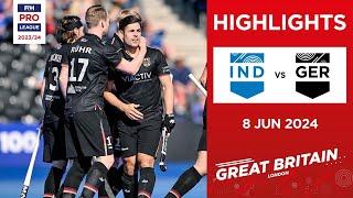 FIH Hockey Pro League 202324 Highlights - India vs Germany M  Match 2