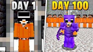 I Survived 100 Days in Minecraft PRISON...