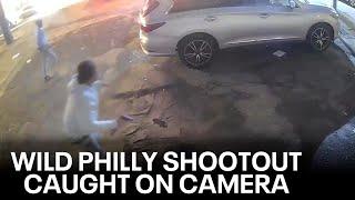 CAUGHT ON CAMERA Philadelphia shootout shows 5 suspects exchanging gunfire