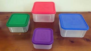 4 Pcs Plastic Storage Boxes