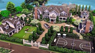 Huge Hamptons Family Mansion  The Sims 4 Speed Build