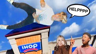 I Climbed To The TOP Of IHOP CHALLENGE  Walker Bryant