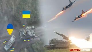 Horrifying Moments Russian Army Destroy Ukrainian forts Tanks and soldiers