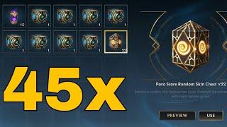 OPENING 45x SKIN CHESTS IN WILD RIFT 2024