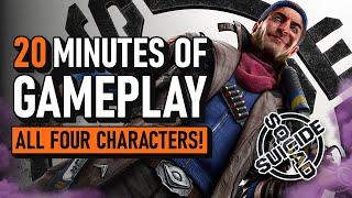 20 Minutes of Gameplay  All 4 Characters  Suicide Squad Kill The Justice League