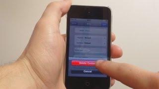 How to Delete Contacts from the iPhone iPod Touch or iPad
