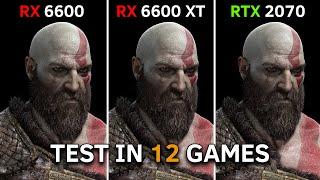 RX 6600 vs RX 6600 XT vs RTX 2070  Test in 12 Games  2022