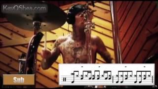  Advanced Drum Lesson  Travis Barker Warm Up Beat