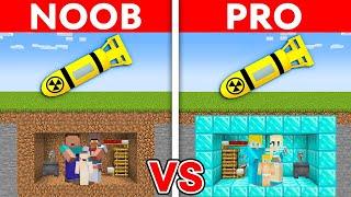 Noob vs Pro Familie WELTUNTERGANGS BUNKER HAUS BAU CHALLENGE in Minecraft