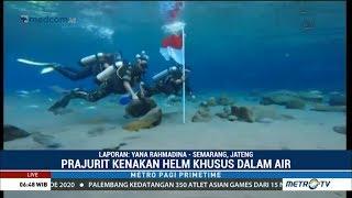 Upacara Bendera di Bawah Air HUT ke-73 RI Oleh TNI Di Klaten