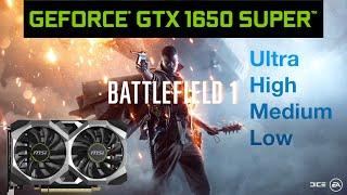 GTX 1650 Super Battlefield 1 Multiplayer Gameplay - 1080p UltraHighMediumLow Settings