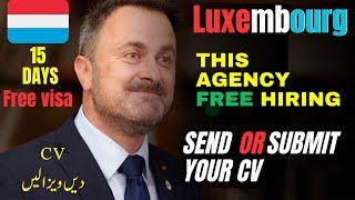 How to Apply Online Luxembourg Visa 2024  Luxembourg Country Work Visa  Jobs in Luxembourg