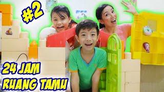 24 JAM CAMPING RUMAH LEG0 di KAMAR TAMU Part 2  Vlog Lucu  CnX Adventurers