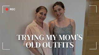 Trying My Moms Old Outfits  Ara Davao and Jackie Lou Blanco