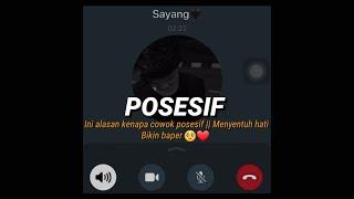 Telponan sama pacar sedih  Alasan cowok posesif menyentuh hati  Bikin baper️