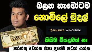 How to Earn Money By Binance Launchpool  SAGA Coin  How To Get New Binance  Coins Binance Sinhala