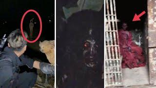 KUNTILANAK MERAH MUKA TENGKORAK DAN POCONG LONCAT  PENAMPAKAN HANTU ASLI TERSERAM DAN TERJELAS