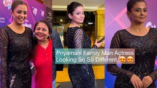 Heart warming gesture by Priyamani South Superstar very down to earth with fans at awards night