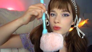 ASMR FACE BRUSHING FACE TOUCHING LAYERED SOUNDS for your relaxation