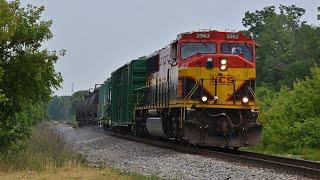 CPKC Weed Spraying Train With a KCS SD70MAC