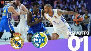 Causeur gives Real a 1-0 lead  Playoffs Game 1 Highlights  Turkish Airlines EuroLeague