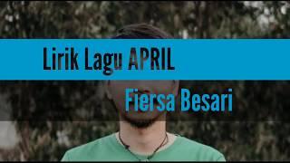 Lirik Lagu  April - Fiersa Besari