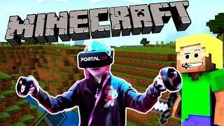 МАРГАРИТА попала в МАЙНКРАФТ внутри ВИРТУАЛЬНОЙ РЕАЛЬНОСТИ MINECRAFT VR Летсплей Папа и Дочка