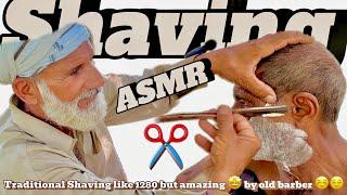 Asmr fast shaving cream with barber is old part143