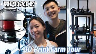 Our UPDATED 3D Printing Farm Office Tour