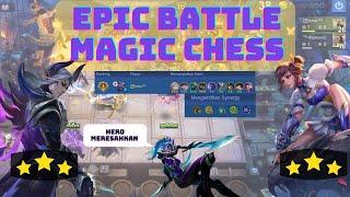 Epic Battle Magic Chess Ling 3 star & wanwan 3 star Counter Karina Marksman 3 star Mobile Legend