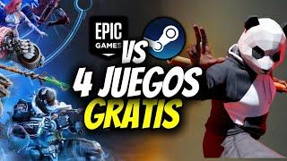 4 JUEGOS GRATIS en STEAM y EPIC GAMES ¿Qué PLATAFORMA es MEJOR?