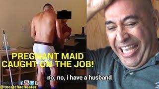 Pregnant Maid CAUGHT Sleeping on THE JOB HUSBAND WATCHES SHOCKING FOOTAGE 