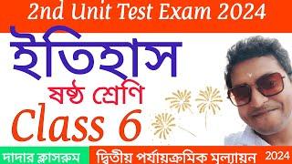 Class 6 History Second Unit Test Question Paper 2024Class 6 Itihas Unit Test Suggestion1