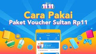 Cara Pakai Paket Voucher Sultan Rp11  DANA #SemingguJadiSultan