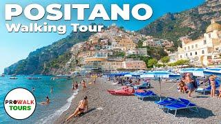 Positano Italy - The Amalfi Coast Walking Tour - 4K with Captions