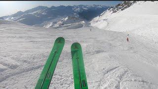 Skiing 1350m Descent - St Anton Austria