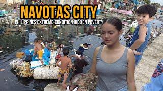 NAVOTAS CITY Barangay TANGOSEXTREME CONDITION SLUM WALK HIDDEN POVERTY in Metro Manila Philippines